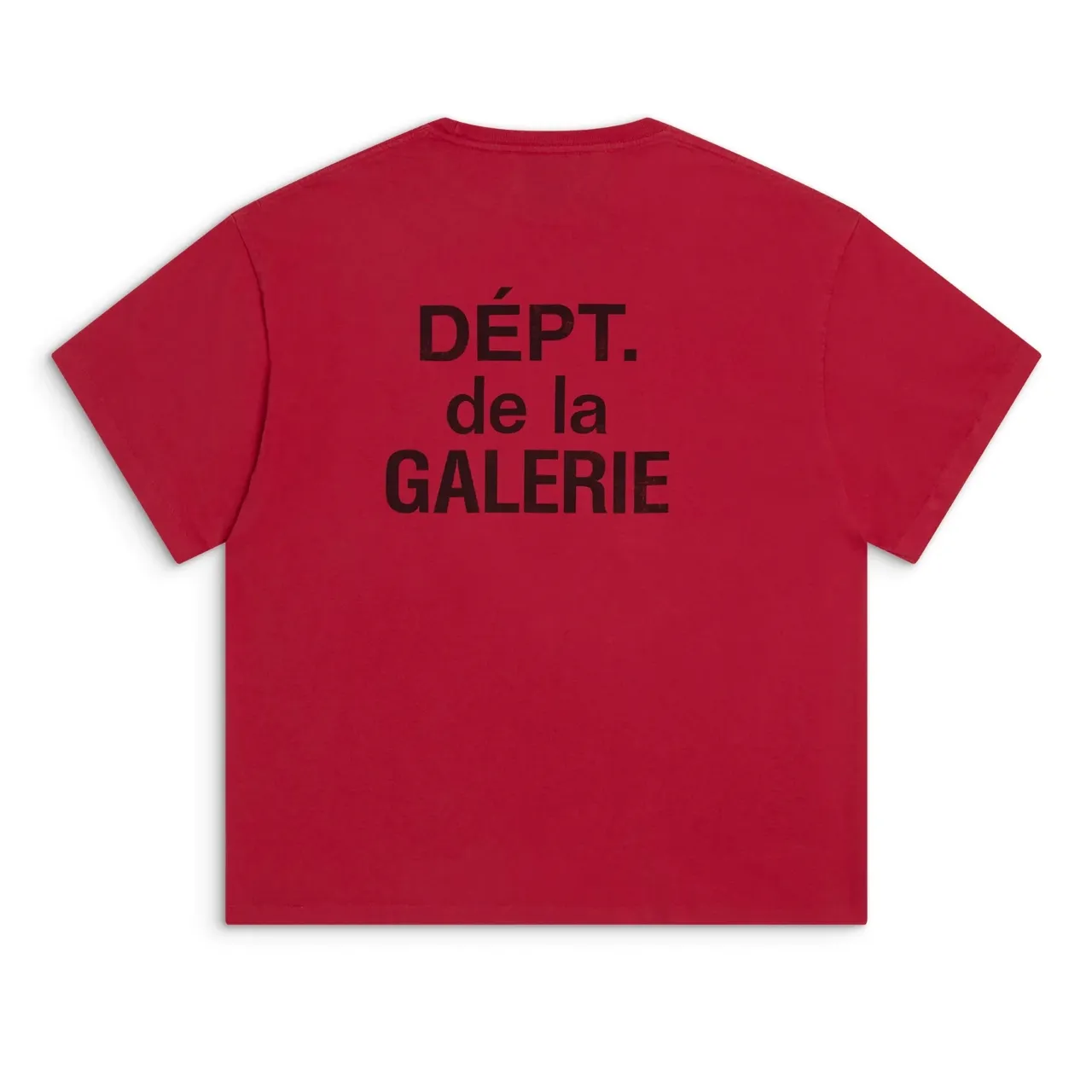 648#Gallery Dept New Classic Basic French Letters LOGO Basic Slogan Round Neck Short Sleeve T-Shirt Pure Cotton Tee Royal Blue Red Lake Blue Apricot Print Blue Apricot Print Black S～XL p90